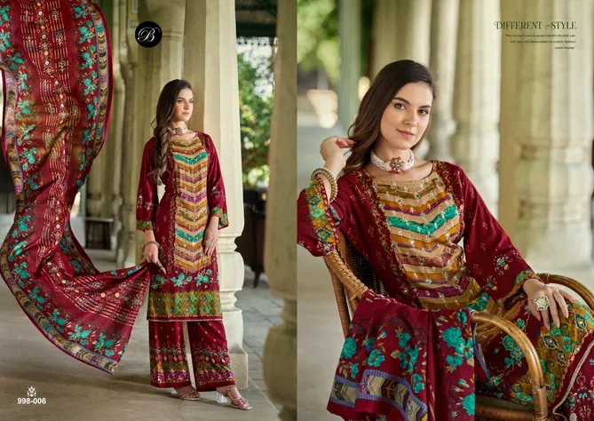 Shaheen By Belliza Viscose Rayon Digital Printed Dress Material Wholesale Shop In Surat